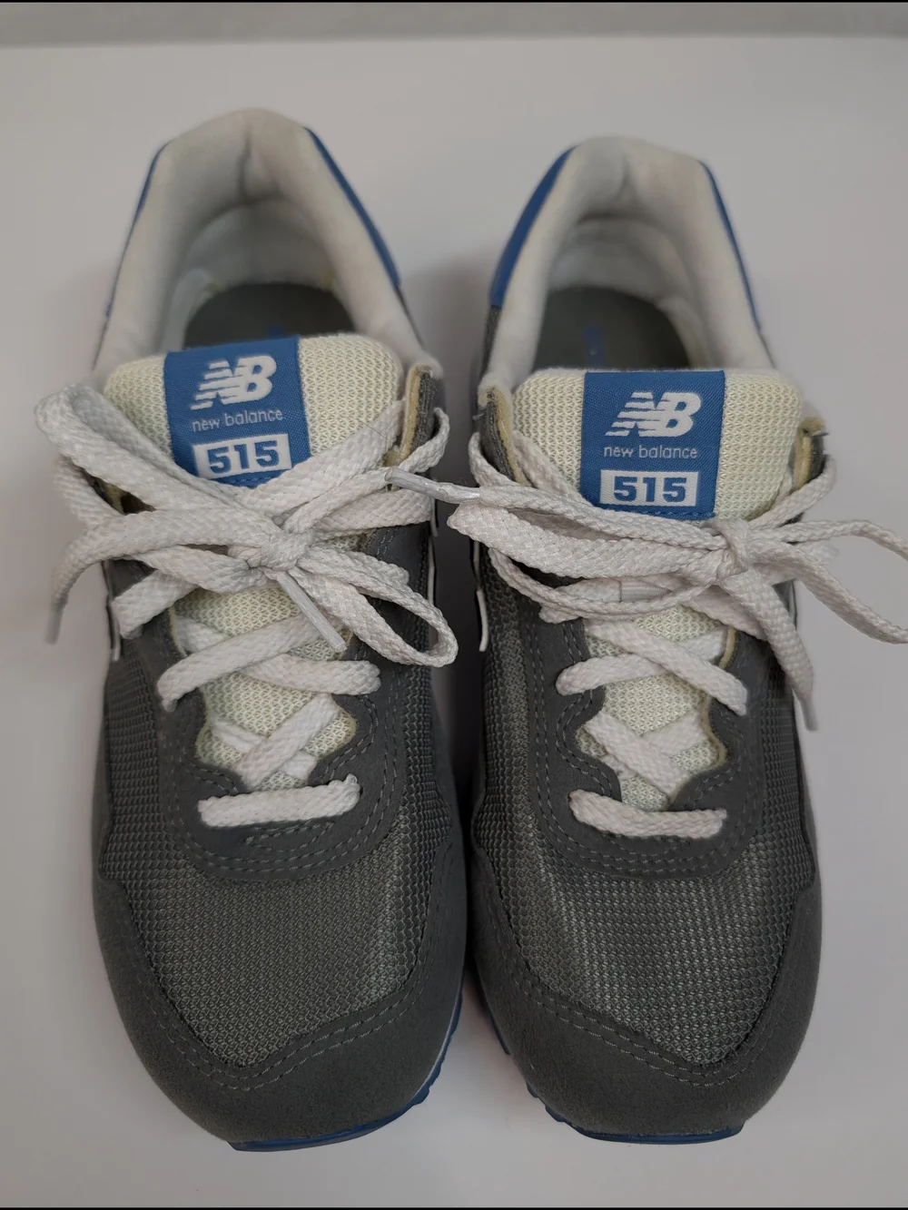 New Balance Kids Gray and Blue Sneakers